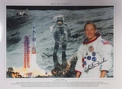 Duke, Charlie Autographed Collage Print | Astronaut Scholarship Foundation