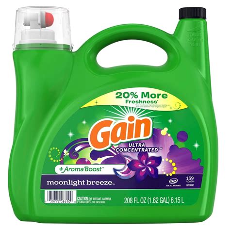 Gain Ultra Concentrated Aroma Boost Laundry Detergent Moonlight Breeze