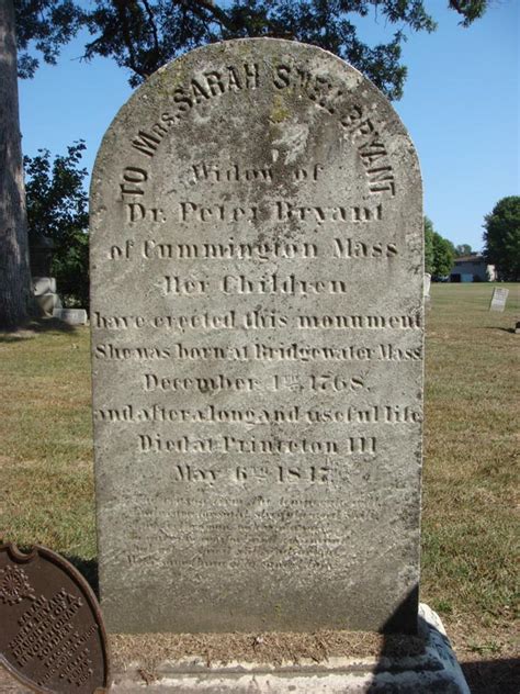 Sarah Snell Bryant 1768 1847 Find A Grave Memorial