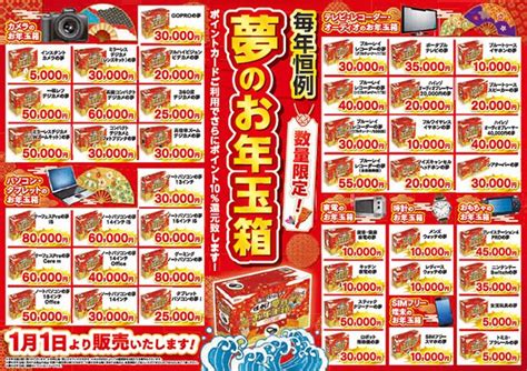 画像1 ヨドバシの初売りセールは1月1日830から。数量限定「夢のお年玉箱」や4kドリームセットも Phile Web