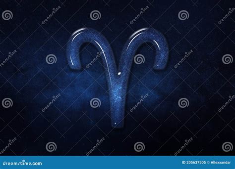 Aries Zodiac Signo Azul Cielo Horoscopio Astrología Fondo De Ario