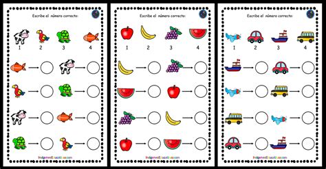 Fichas De AtenciÓn Con NÚmeros Imagenes Educativas