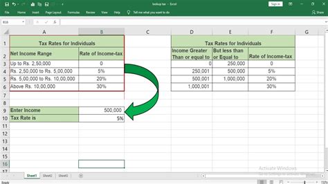 How To Find Tax Rate Using Lookup Function In Excel Find Tax Rate Using Lookup Youtube