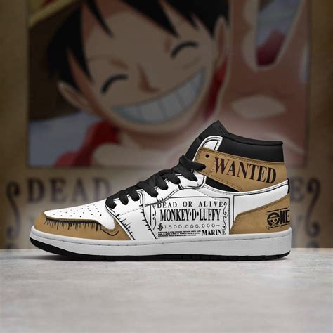 One Piece Shoes Anime Shoes Monkey D Luffy Sneakers HomeFavo