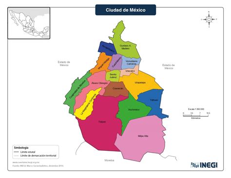 La Ciudad De Mexico Map - United States Map