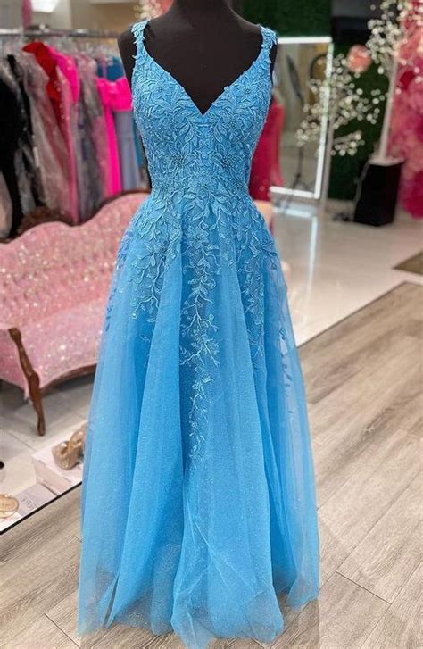 2022 Tulle Long Prom Dresses With Appliques And Beadingwinter Formal Dresses On Luulla