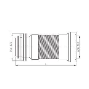 Plast Brno Racord Flexibil Pentru Vas Wc Cm La Pretul De