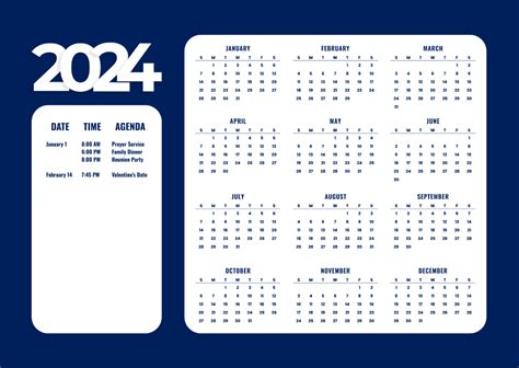 2024 Calendar Planner Template - Meryl Suellen