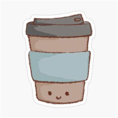 Cute Coffee To Go Sticker For Sale By Zephyr Studio In Coffee