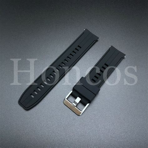 Shops And Outlets 3x5 22mm Mens Silicone Watch Band Strap