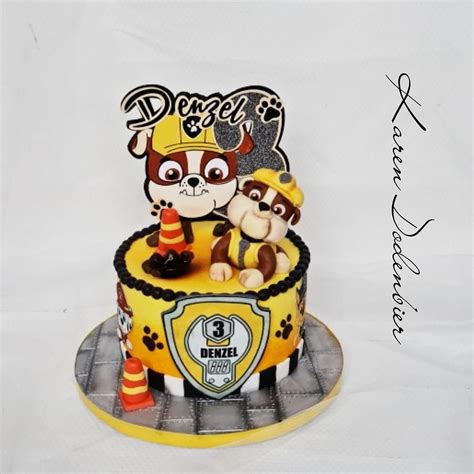 Paw Patrol Birthday Cake, Baby Birthday Cakes, Paw Patrol Party, Rubble ...