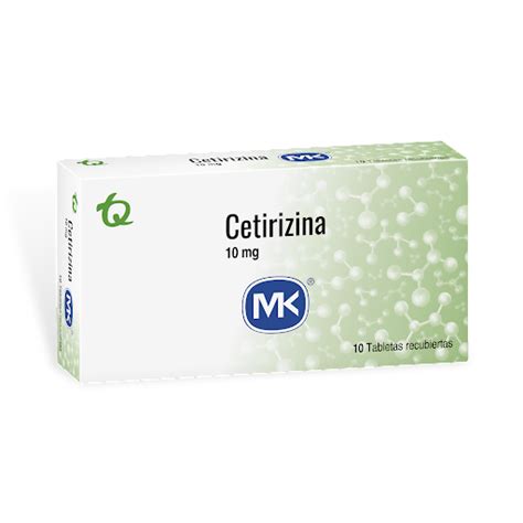 Cetirizina Mk Mg Caja X Tabletas