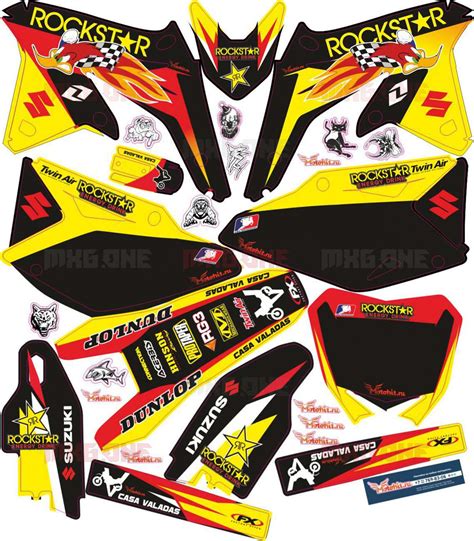 Suzuki Rmz Decals Set Mxg One Best Moto Decals