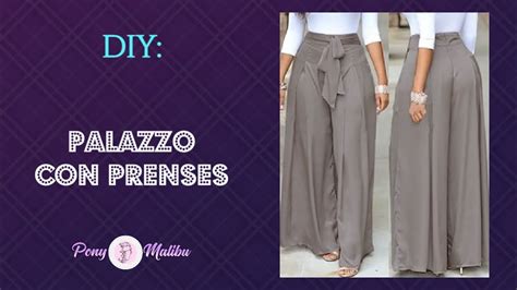 Molde De Hermoso Pantalon Palazzo Con Prenses Super F Cil Youtube