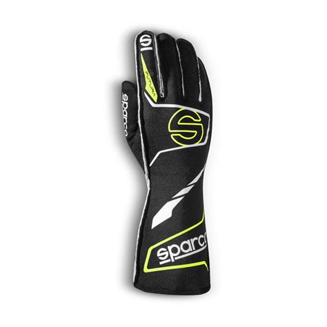 Sparco Futura Racing Gloves Black Yellow Fia Yellow Black Gloves