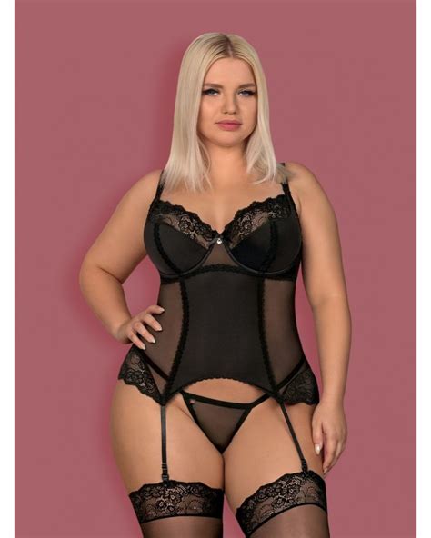 Obsessive Lingerie Corsetto Con Coppa E Ferretto Amallie Taglia Curvy