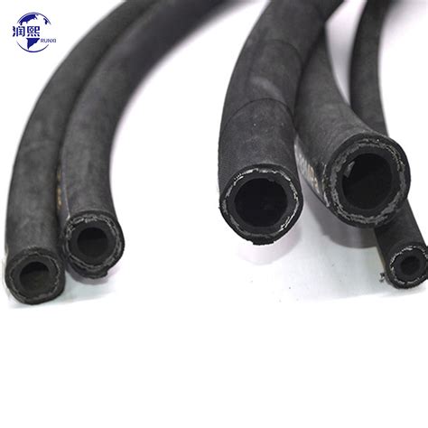 Sae R At Din Sn Flexible Rubber Singe Steel Wire Braided Hydraulic Hyd