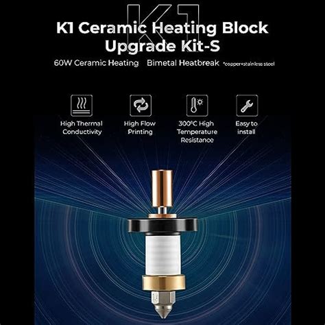 Creality K1 Ceramic Heating Block Upgrade Kit S 3d Printer Parts