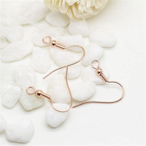 K Gold Filled Earring Hooks Earing With Loop Component Etsy