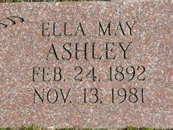 Ella May Thomas Ashley 1892 1981 Mémorial Find a Grave