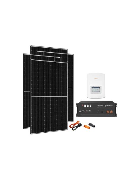 Kit fotovoltaico monofásico 4980W PRO inversor híbrido Solis 5kW