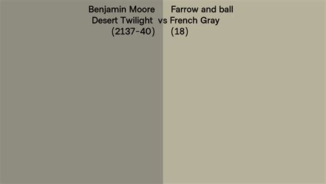 Benjamin Moore Desert Twilight Vs Farrow And Ball French Gray