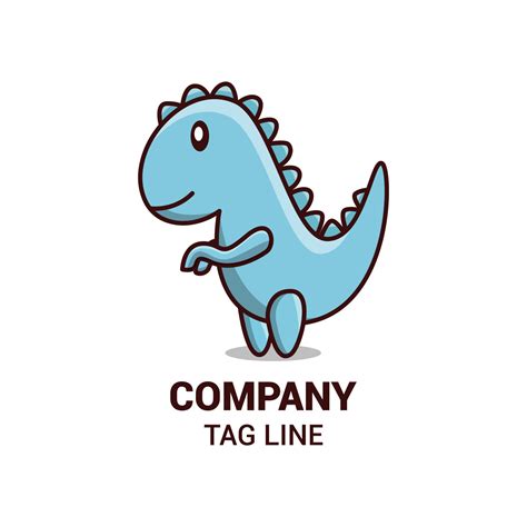 cartoon dinosaur vector and logo design 10552020 Vector Art at Vecteezy