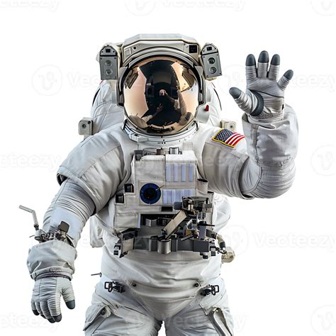 Astronaut Waving Hand On Isolated Transparent Background 43555789 PNG