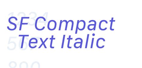 Sf Compact Text Italic Font Free Download Now