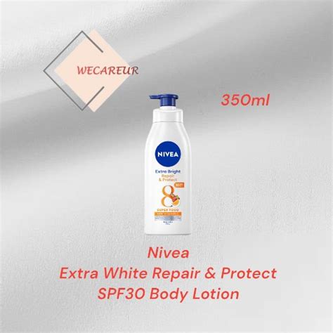 Nivea Extra White Repair And Protect Spf30 Body Lotion 350ml Shopee