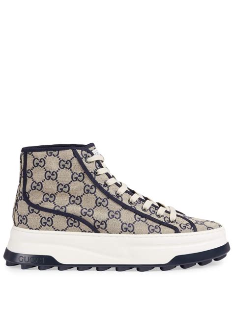 Gucci Gg High Top Sneakers Farfetch