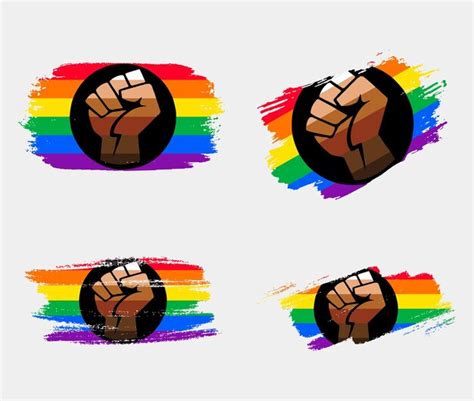 Premium Vector Queer People Of Color Flag Painted With Brush On White Background Lgbt Rights