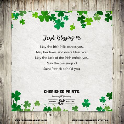 Irish Blessing #3 • Cherished Prints