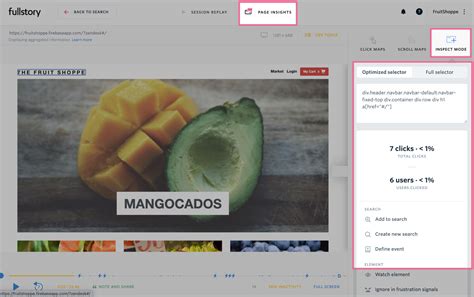 building  search  inspect mode fullstory support