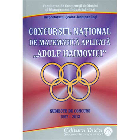 Concursul National De Matematica Aplicata Adolf Haimovici Subiecte De