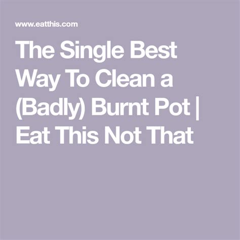 The Single Best Way To Clean A Badly Burnt Pot Cleaning Easy Slow Cooker Recipes Clean