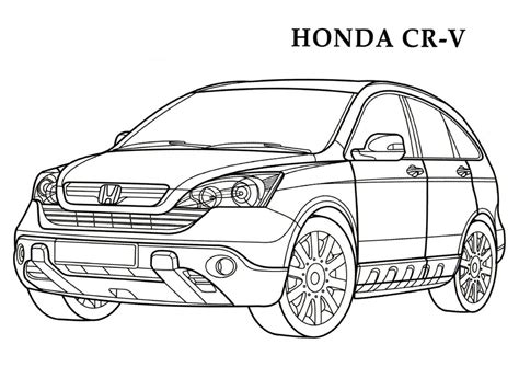 Cars Honda Civic 2014 Coloring Pages - clowncoloringpages