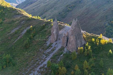 Landscape View of Caucasus Mountains Stock Photo - Image of outdoors ...