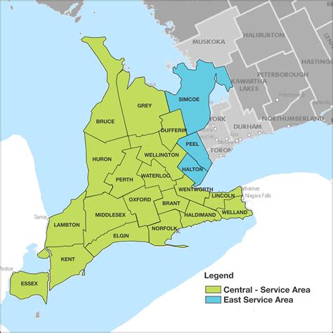 Radonfx Service Area Map In Home Radon Testing