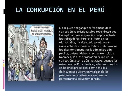 La Corrupción En El Perú