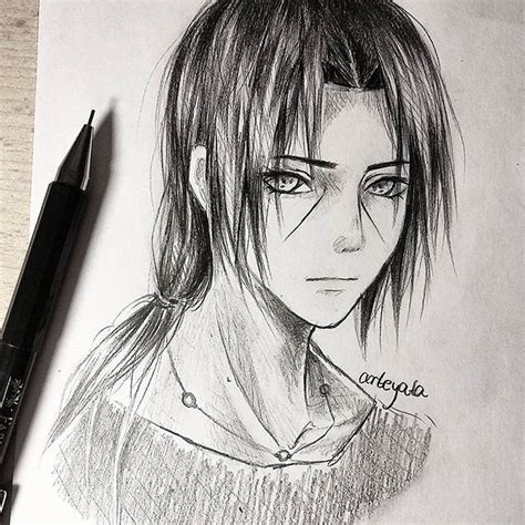 Itachi By Arteyata Itachi Illustration Anime Drawing Styles