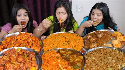 Spiciest Chinese Food Eating Challenge | Chowmein, Momos, Fried Rice ...