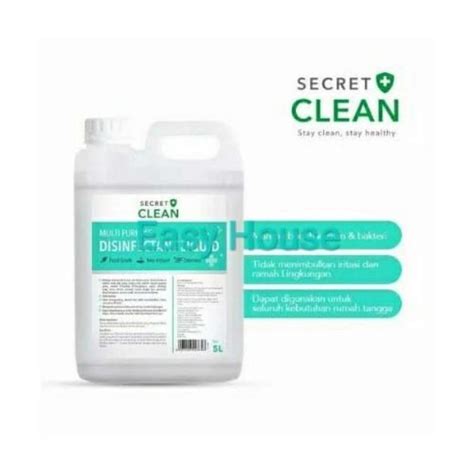 Promo Secret Clean Disinfectant Liquid Liter Disinfektan Secret Clean