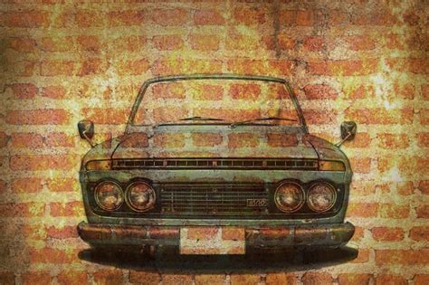 Premium Photo | Old car wallpaper