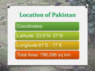 Land And Physical Features Of Pakistan Ppt