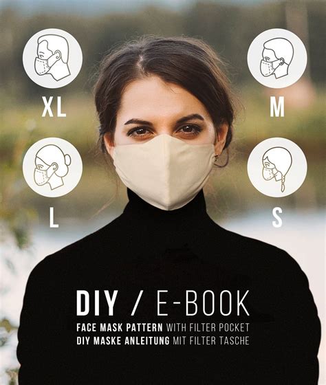 Face Mask Sewing Pattern With Filter Pocket Easy Diy Mask Mouth And Nose Mask Reusable And