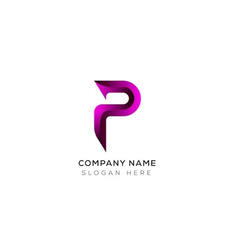 Premium Vector Elegant Of Abstract 3d P Letter Logo Design