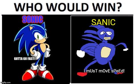 Sonic Vs Sanic Imgflip