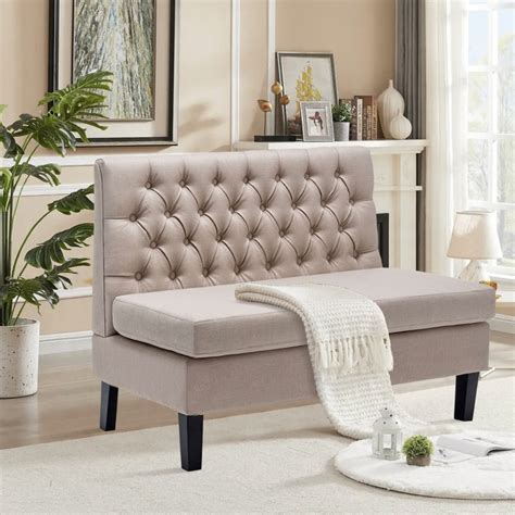 mccue  upholstered settee designer review photo