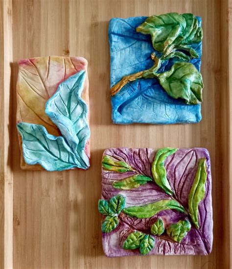 Clay Relief Tiles Prints Clay Relief